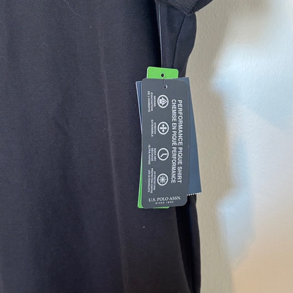 U.S. Polo Assn. Black Polo Shirt with Red Logo - Picture 4 of 6